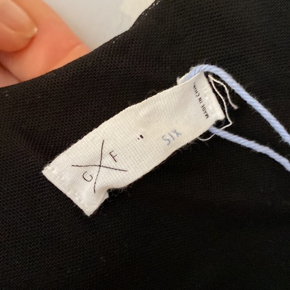 Gentle Fawn Sleeveless V Neck Lace Embroidered Black Midi Dress Size 6 NWT - Picture 11 of 12